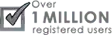 1 million registred users